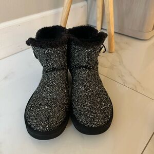 UGG Black and Gray Ankle Boots